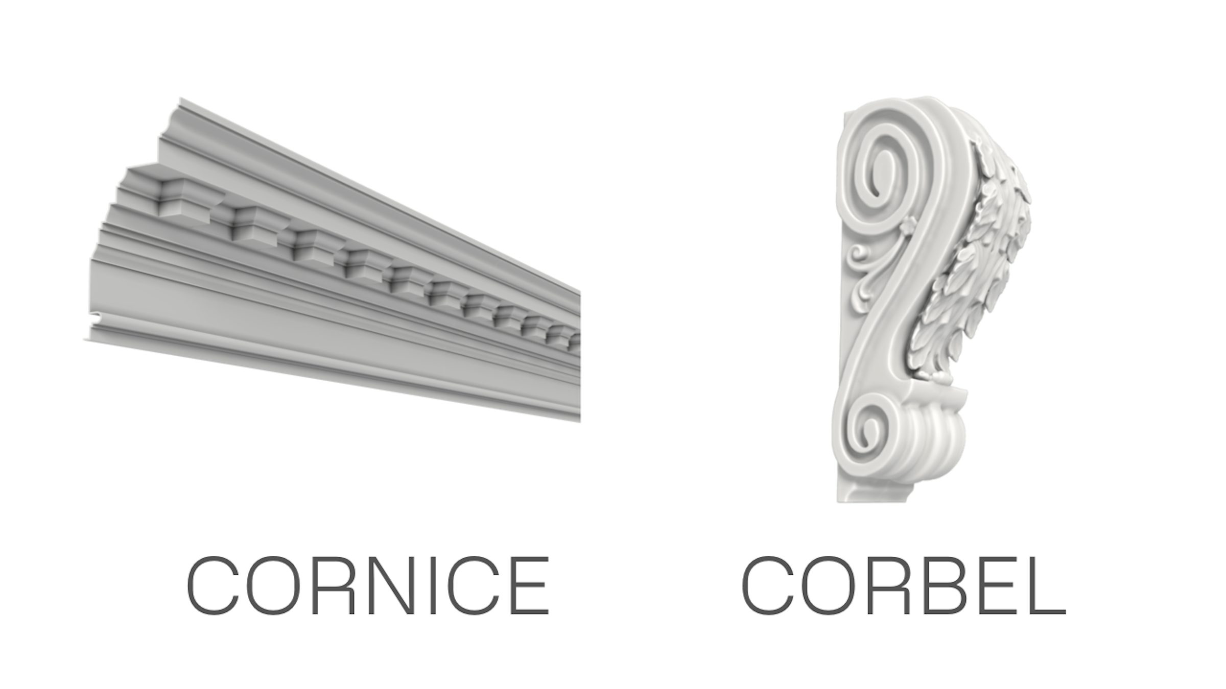 cornice vs corbel