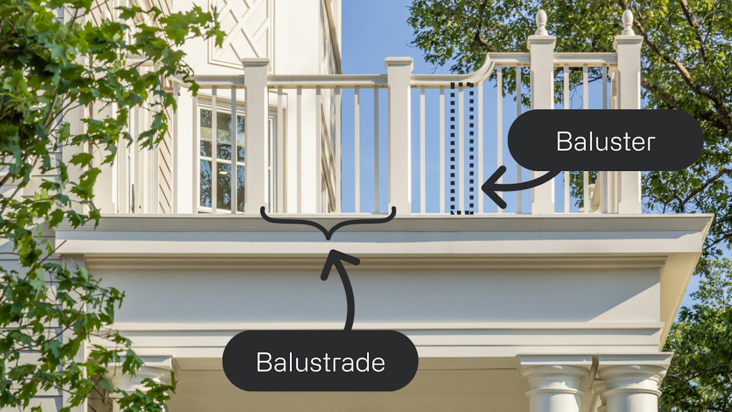 Balustrade vs Baluster