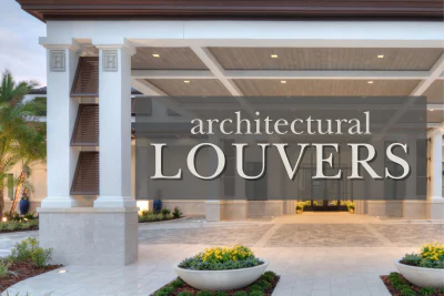 What are architectural louvers, and how are they used?