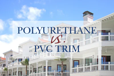Polyurethane vs. PVC decorative elements and moldings